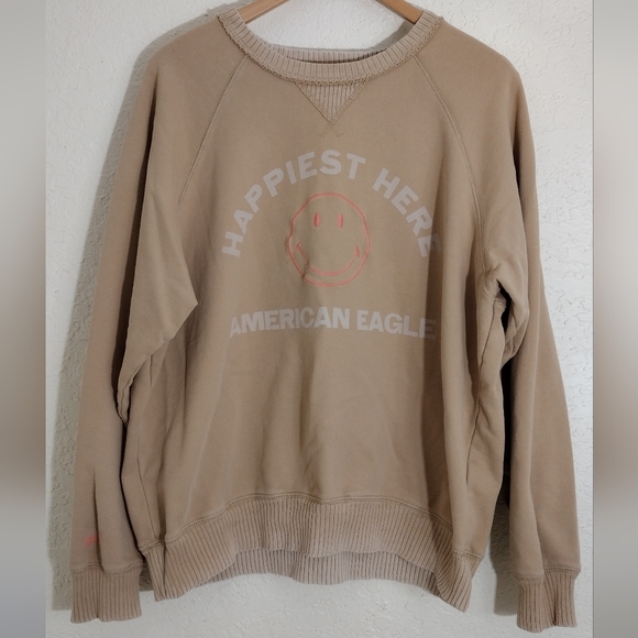 American Eagle Funday Graphic Raglan-Sleeve Sweatshirt - Picture 3 of 9